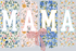 Mama Floral Distressed
