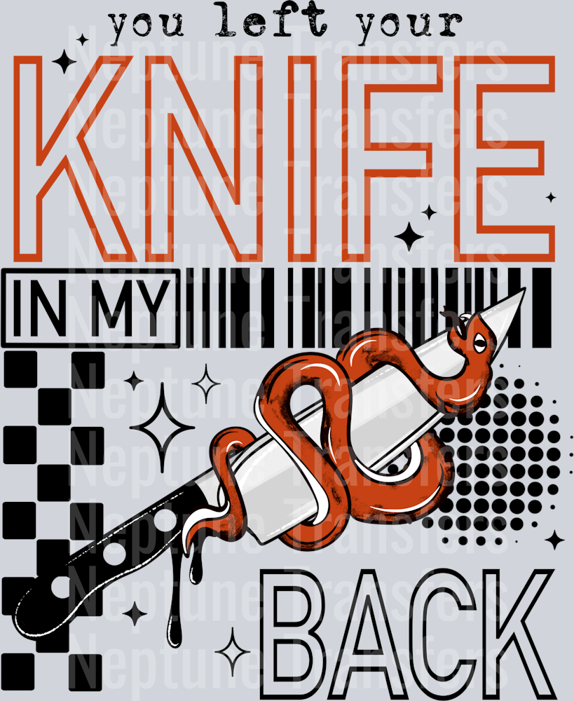 Knife In My Back Black