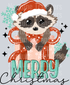 MERRY CHRISTMAS RACCOON