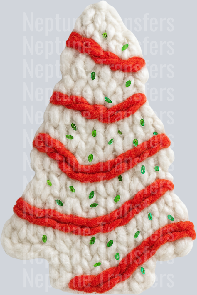 christmas tree faux yarn