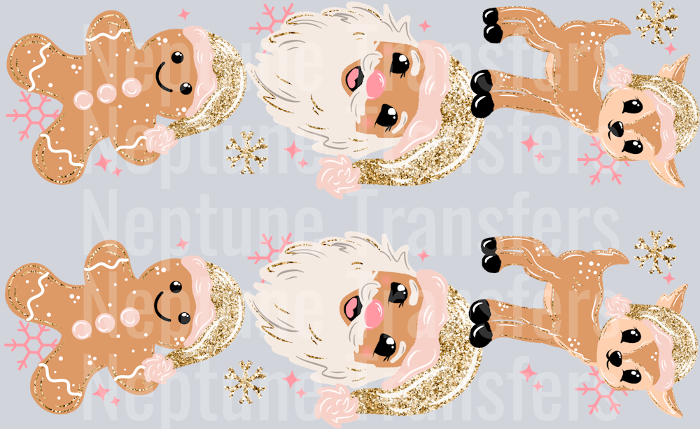 MERRY CHRISTMAS LIGHTER SKIN TONE 2 SLEEVES