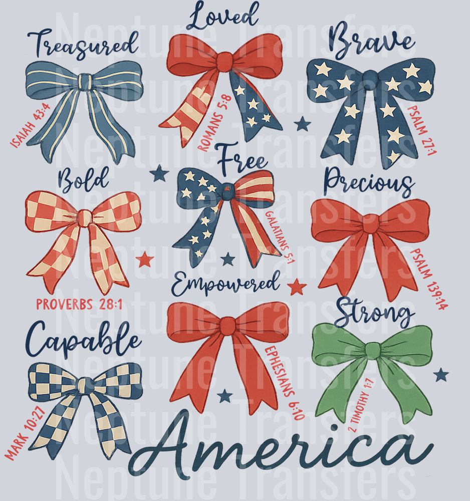 Retro America Coquette Bow