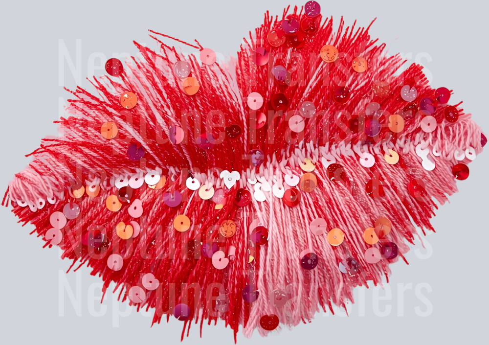 VALENTINES LIPS FAUX YARN