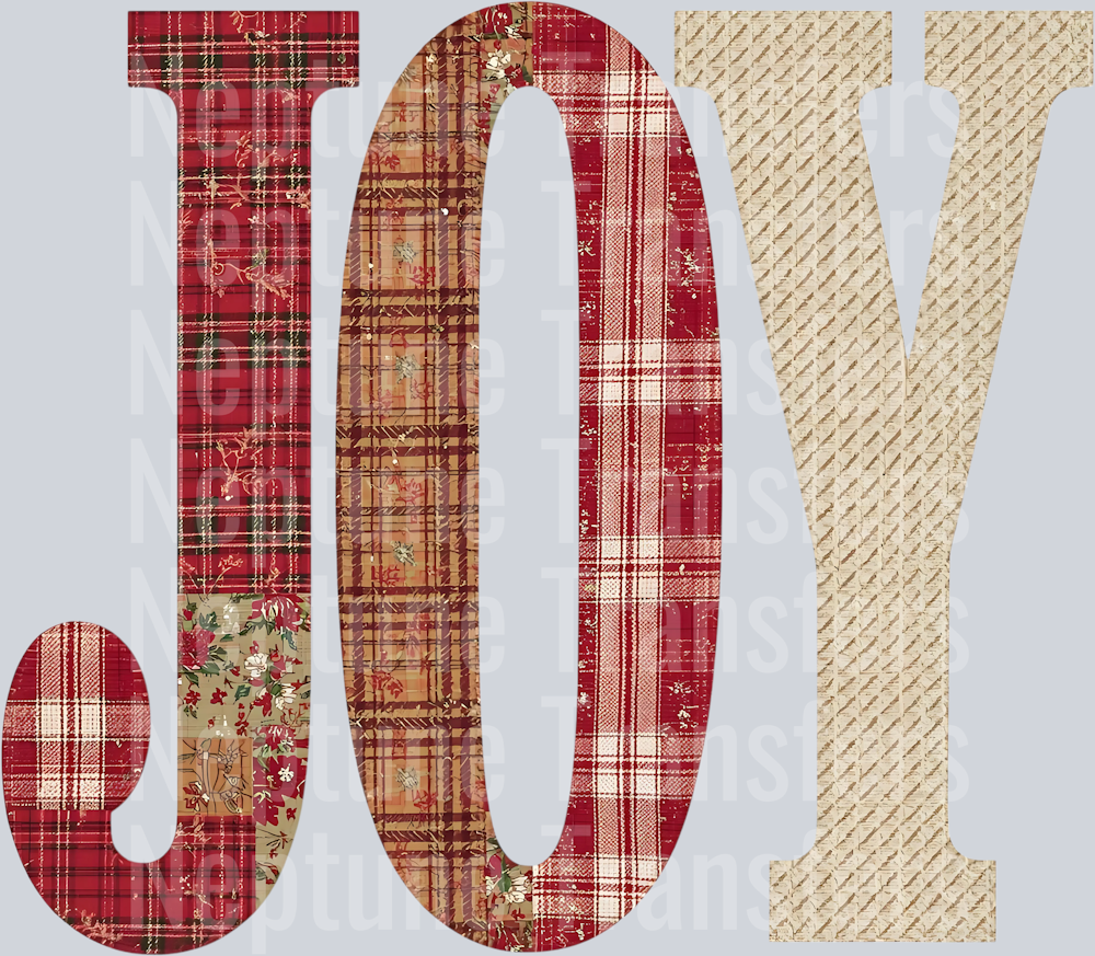 joy christmas patch