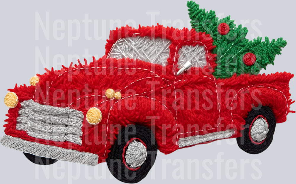 christmas truck yarn