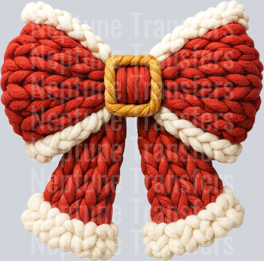santa christmas bow