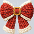 santa christmas bow