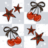 CHEETAH CHERRIES AND STARS WHITE