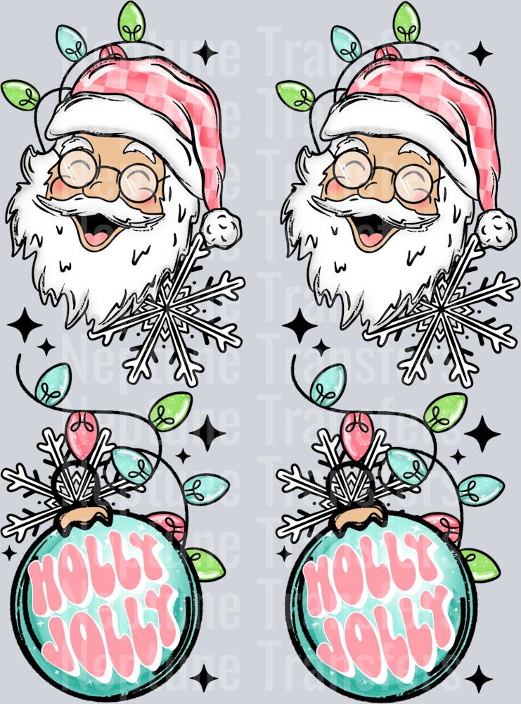 Merry Christmas Santa Light Skin Tone  Sleeves