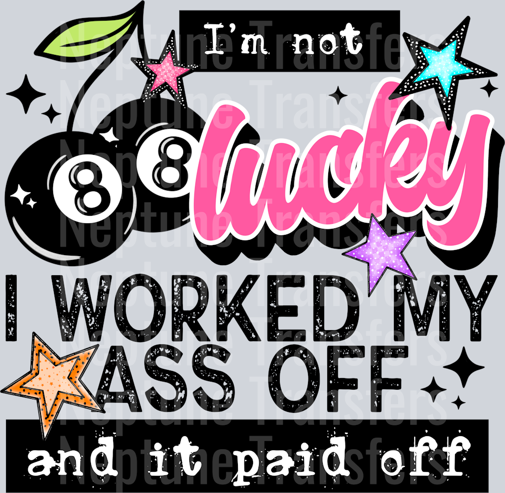 WORKED MY ASS OFF BLACK