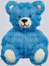 blue bear faux yarn
