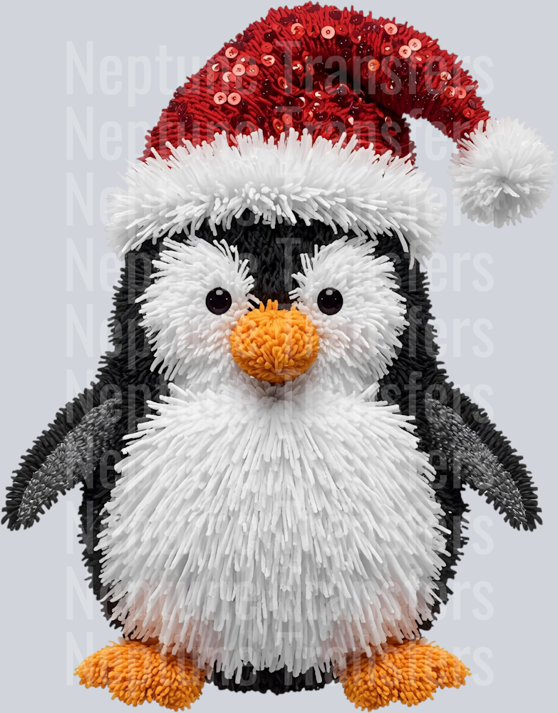 christmas penguin faux yarn