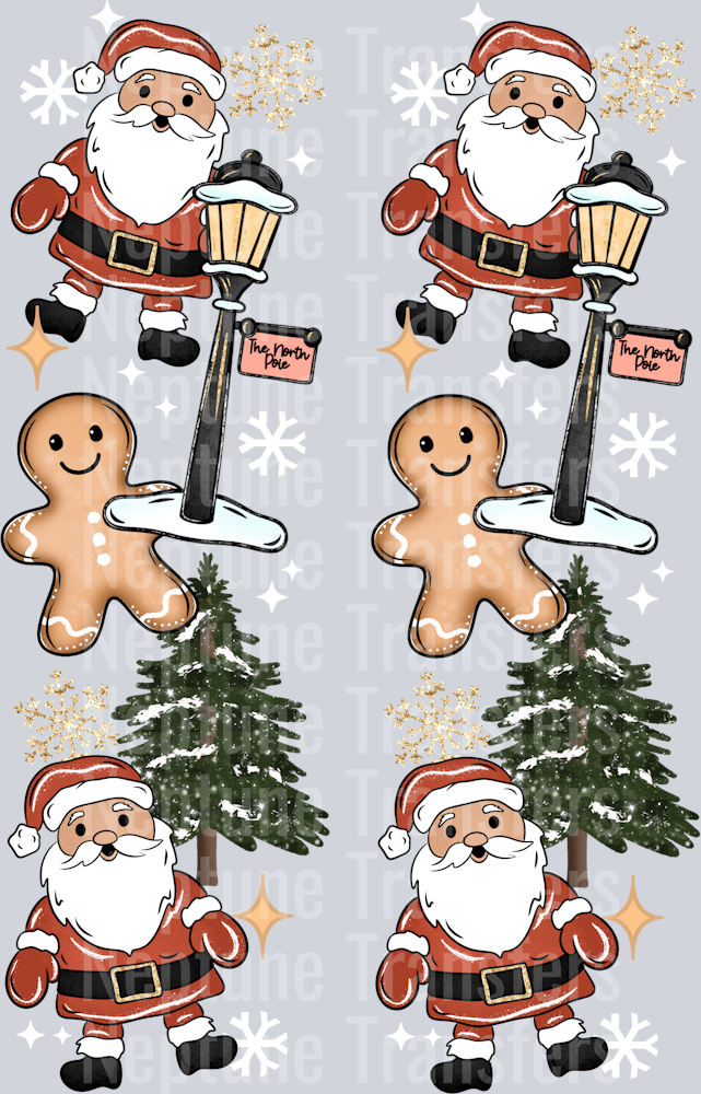 Lighter Skin Tone Santa Wonderful Time Of The Year Sleeve