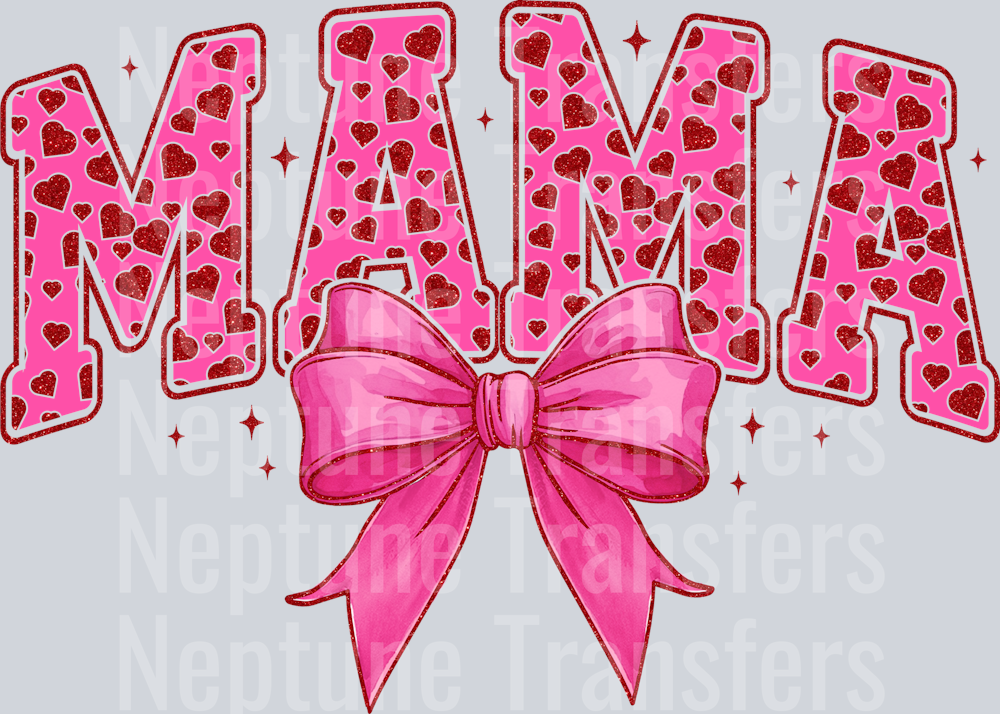 Mama Heart Bow