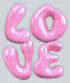 LOVE BALLOON LETTERS PINK