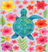 Floral Sea Turtle Summer
