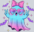 Neon Mini Ghost Pink Bow