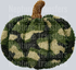 camo pumpkin faux yarn