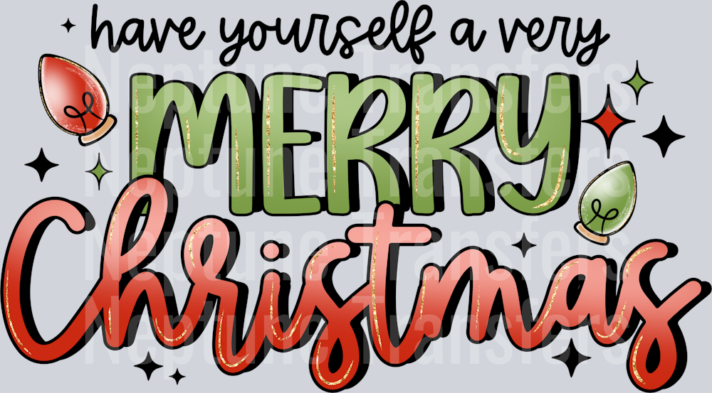 Green And Red Merry Christmas