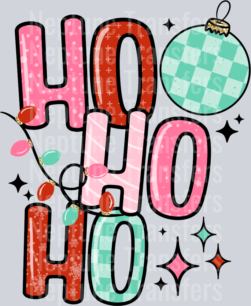 HO HO HO PINK AND RED