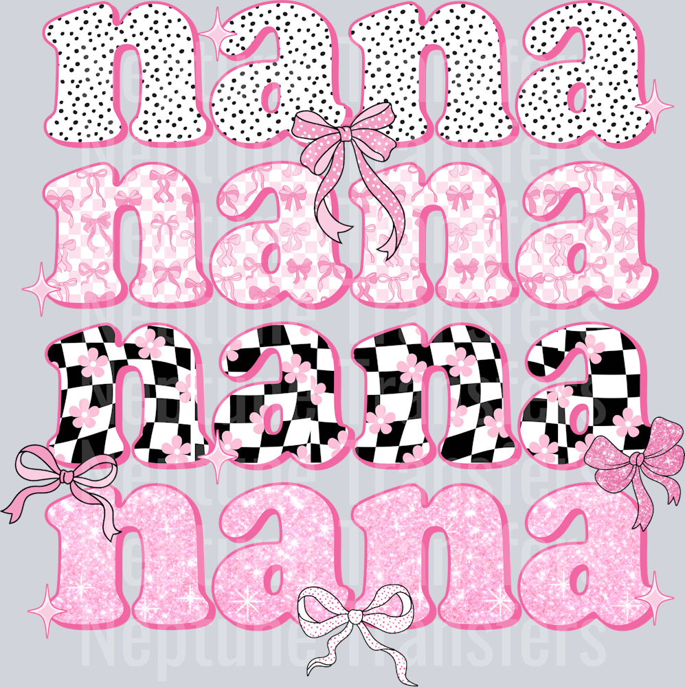 Pink Nana Checkered