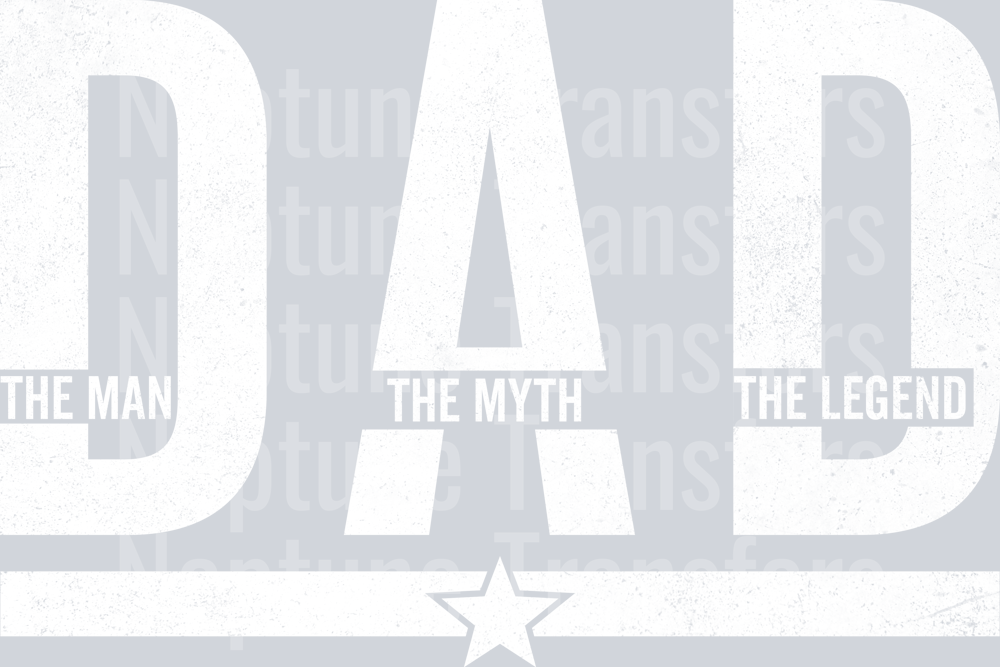 Dad The Myth White
