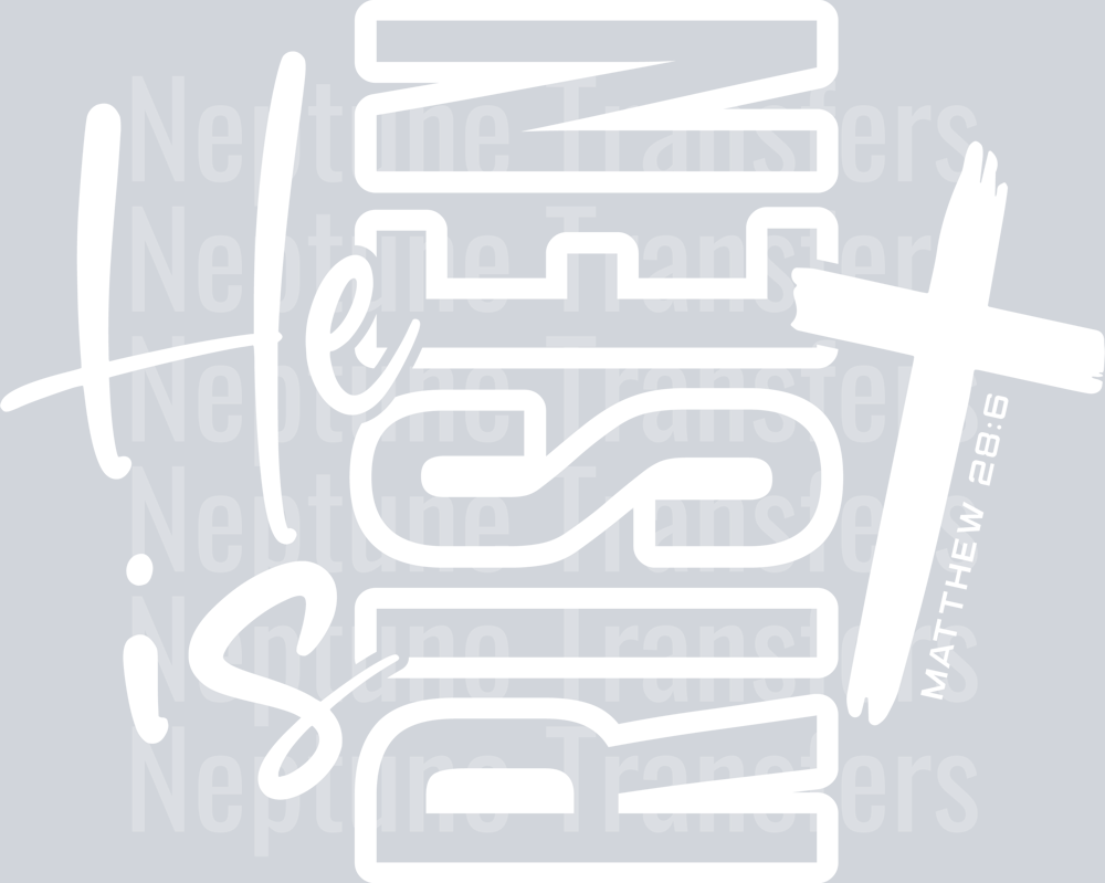 He is Risen Cross White