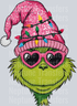christmas character g pink sunglasses