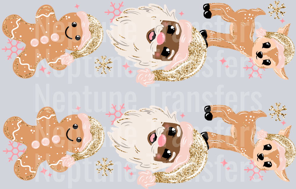 MERRY CHRISTMAS DARKER SKIN TONE 2 SLEEVES