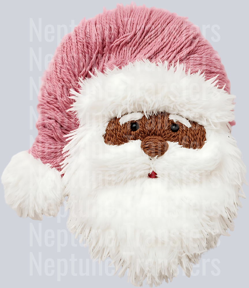 pink yarn santa