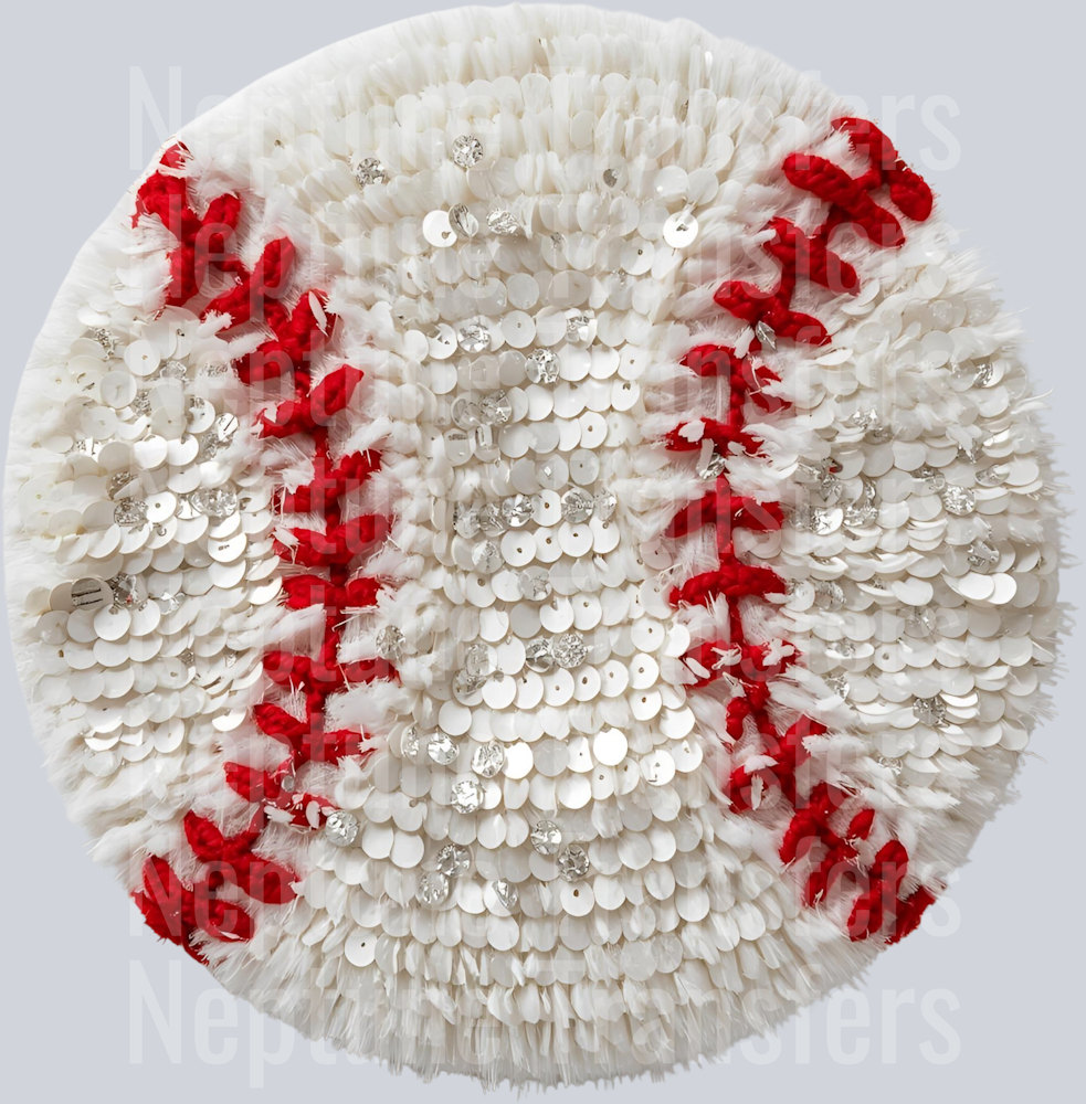 baseball faux yarn