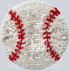 baseball faux yarn