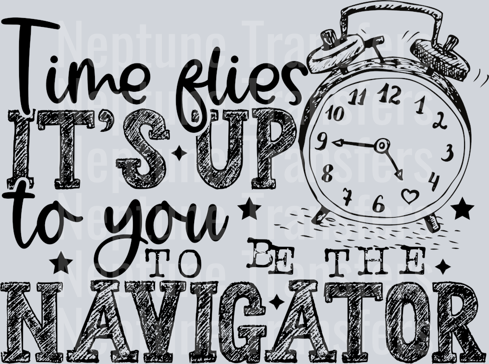 TIME FLIES BLACK FONT