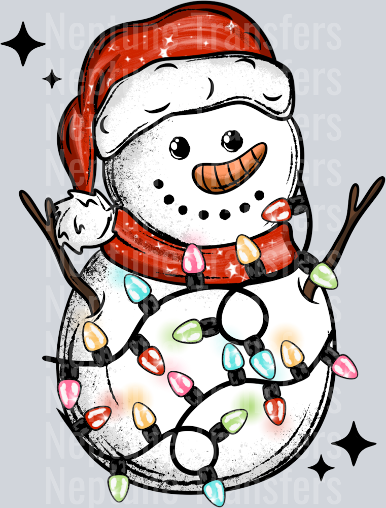 Merry Bright Snowman No Words + Sleeves