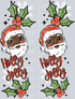 Santa Darker Skin Tone Sleeves