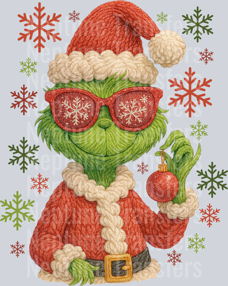 christmas character g faux yarn
