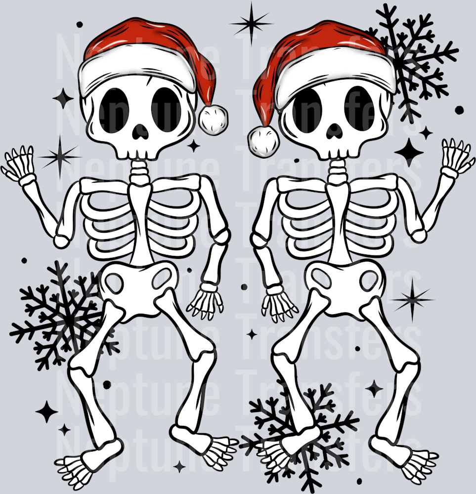 SANTA SKELLIES BLACK