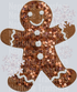 GINGERBREAD SEQUIN SNOWFLAKE