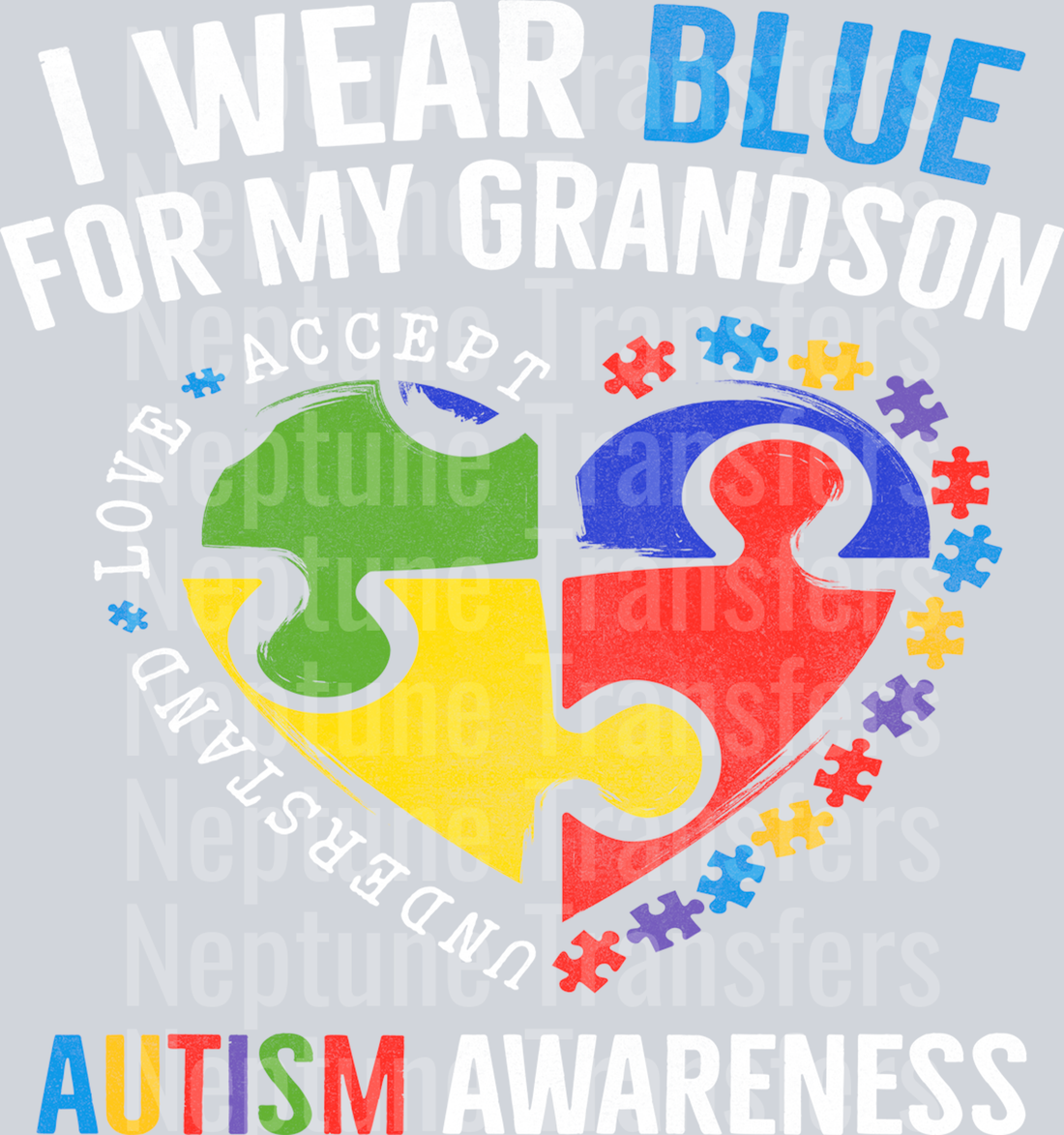 Autism Wear Blue for Grandson