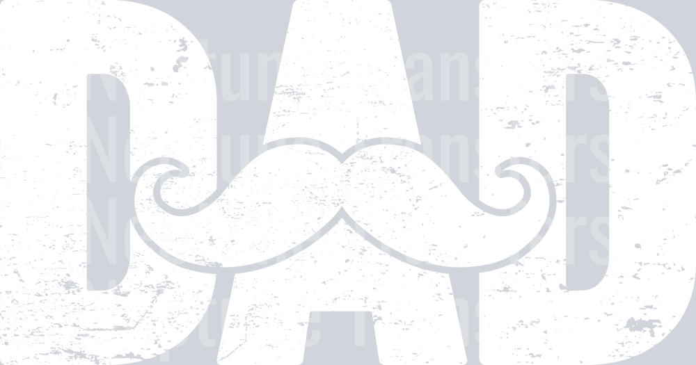 Dad Mustache White